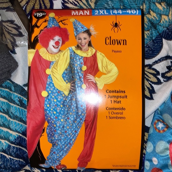 WalMart Other Mens Halloween Clown Costume Poshmark